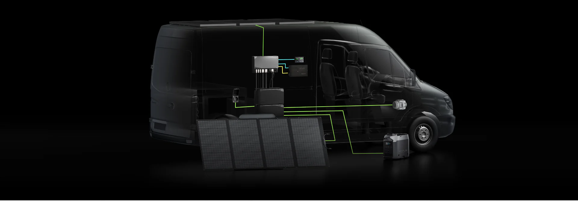 Customizable Kits for Any Van Size Whether you’re replacing your van’s electrics or building a system from scratch, Power Kits plug-and-play system allows you to easily modify your hardware to fit your van and power needs